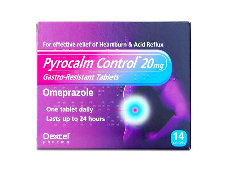 Pyrocalm Control 20Mg Gastro-Resistant Omeprazole Tablets (14 Tablets) For Discount