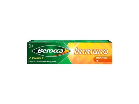 Berocca Immuno Effervescent Tablets: Orange Flavour (15 Pack) For Cheap