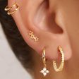 3 Star Gold Earring For Cheap