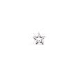 Star Shape Silver Single Earring For Discount