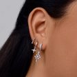 Cross Spark Silver Single Earring Online Sale