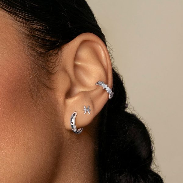 Ear Cuff Mini Stars Silver Single Earring Online Hot Sale