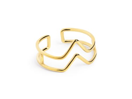 Double Peak Gold Ring Online