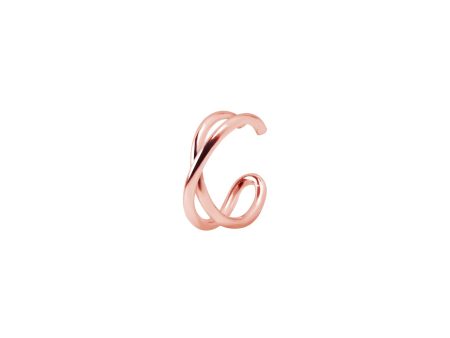 Ear Cuff Cross Rose Gold Single Earring For Discount