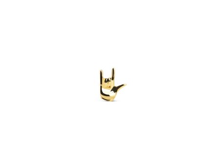 Rock On Gold Single Earring Online Hot Sale