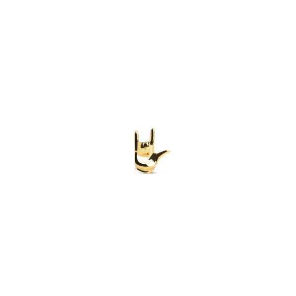 Rock On Gold Single Earring Online Hot Sale