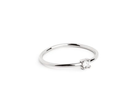 Single Spark Silver Ring For Cheap