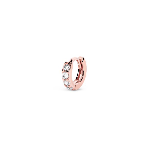 Cleo S Rose Gold Single Hoop Earring Online Sale