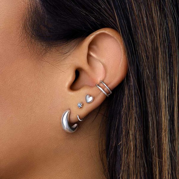 Sophie Topaz Silver Single Earring Hot on Sale