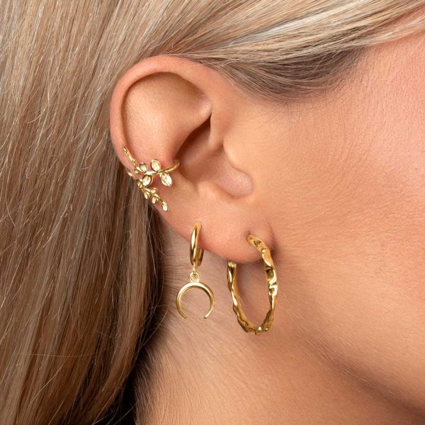 Ear Cuff Gren Gold Single Earring Fashion