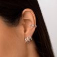 Trio Sparks Silver Single Earring Online Sale