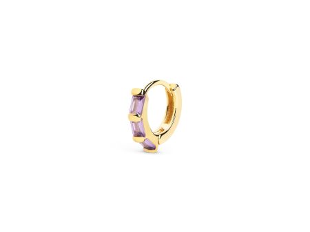 Sia M Lavande Gold Hoop Single Earring Online Sale