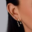 Mini 5 Sparks Gold Single Earring Online