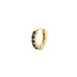 Cleo M Sapphire Gold Hoop Single Earring Discount