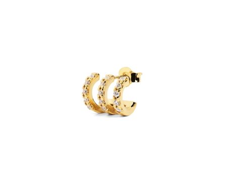 Trio Sparks Gold Single Earring Sale