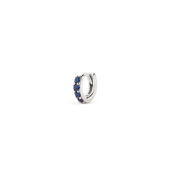 Cleo Sapphire S Hoop Silver For Cheap