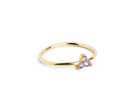 Clover Lavande Gold Ring Sale