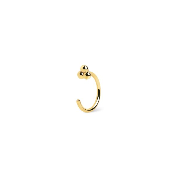 Sophie Pebbles Gold Single Earring For Sale