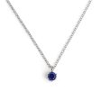 Sophie Sapphire Silver Necklace on Sale