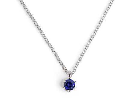 Sophie Sapphire Silver Necklace on Sale