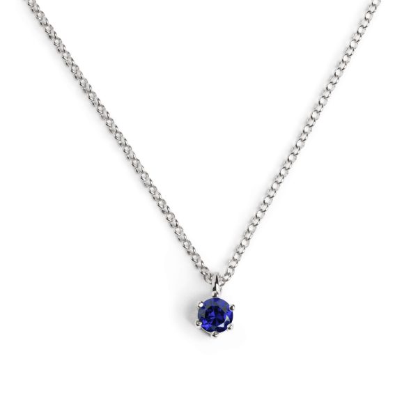 Sophie Sapphire Silver Necklace on Sale