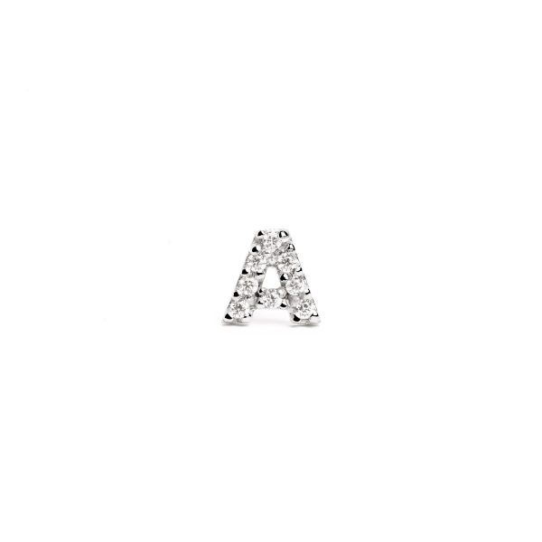 Letter Sparks Silver Single Earring Online