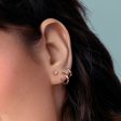 Sophie Rose Gold Single Earring on Sale