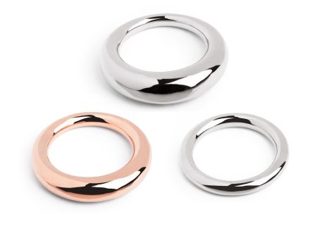 3 Ring Pack Kim Rose Gold & Silver on Sale