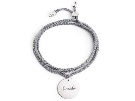 Custom Dream Dark Grey Silver Bracelet Discount