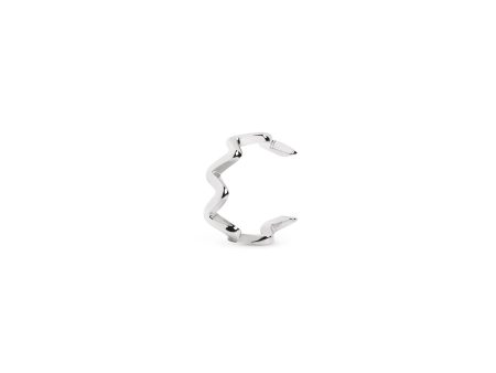 Zig Zag Ear Cuff Silver Single Earring For Discount