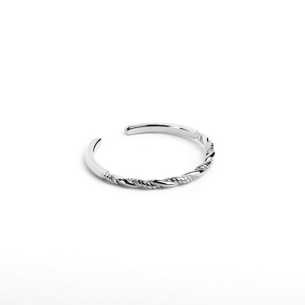 Rope Twist Silver Ring Online Sale