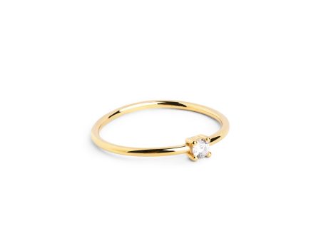 Single Spark Gold Ring Online Hot Sale