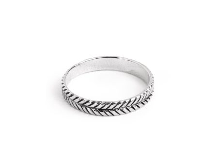 Zambia Feather Silver Ring on Sale