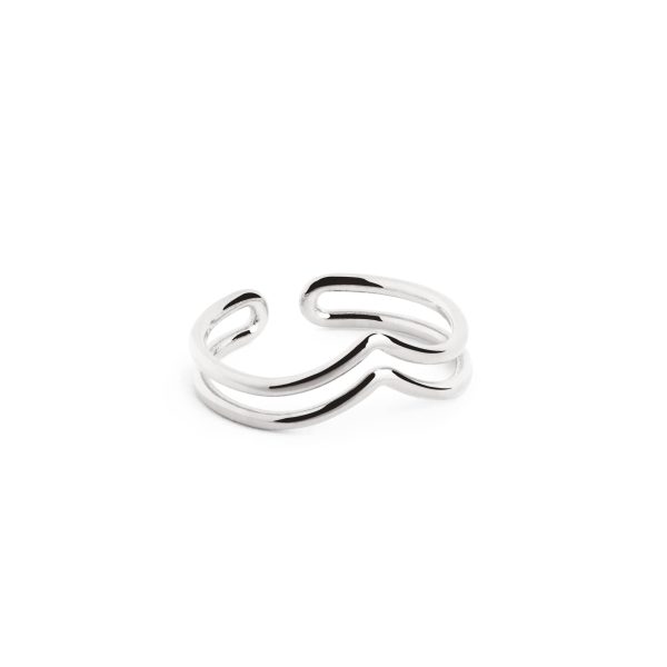 Double Peak Silver Toe Ring For Sale