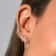 Pebbles Ear Cuff Gold Single Earring Online now