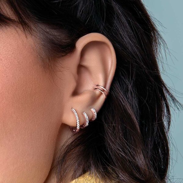 Cleo S Rose Gold Single Hoop Earring Online Sale