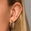 Clover Lavende Gold Earring on Sale