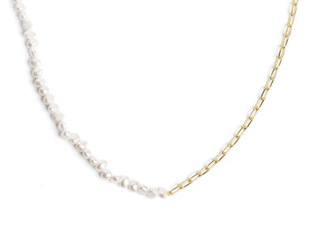 Chic Pearl Gold Necklace Discount