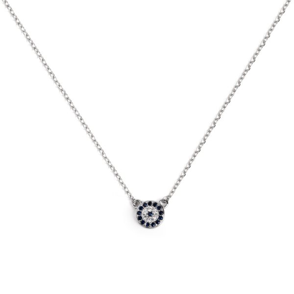 Evil Eye Silver Necklace Online Hot Sale