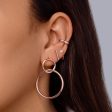 Ear Cuff Ring Rose Gold Single Earring For Sale