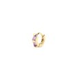 Sia S Lavande Gold Hoop Single Earring For Sale