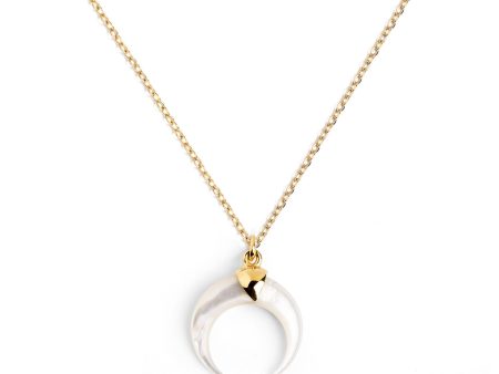 Moonset Nacre Gold Necklace Online now