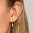 Zig Zag Ear Cuff Gold Single Earring on Sale