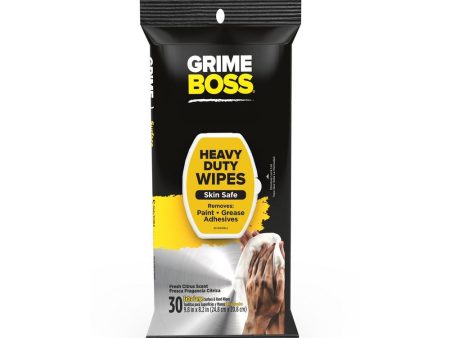 Grime Boss Hand Wipes 30 Count Online Hot Sale