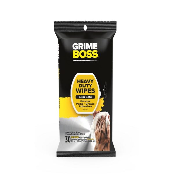 Grime Boss Hand Wipes 30 Count Online Hot Sale