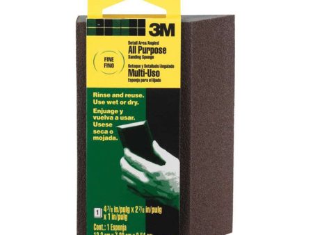 3M Angled Sanding Sponge Fine For Discount